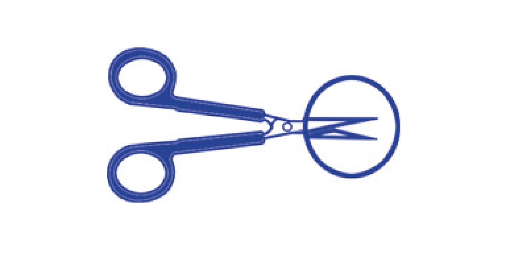 Olló éles / éles 11cm (50 db/karton) HARTMANN HARTMANN