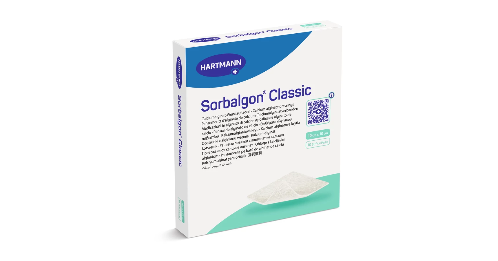 Sorbalgon Classic Pansement Alginate 5 x 5 cm | 10 Pièces main image 1