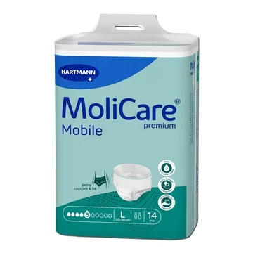 MoliCare® Premium Mobile 5 csepp nadrág (L; 14 db)