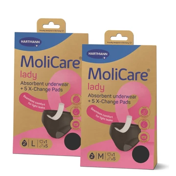 MoliCare® mosható női nedvszívó alsónemű és 5 betét több méretben