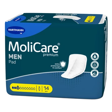 MoliCare® Premium Men Pad férfi betét (3 csepp; 14 db)