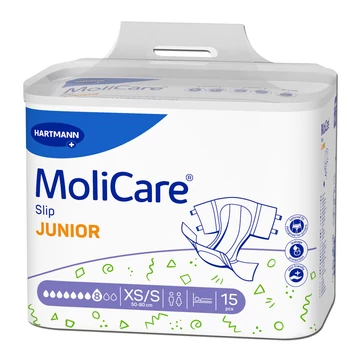 MoliCare® Slip JUNIOR 8 csepp super plus XS/S méret inkontinencia pelenka (15 db)