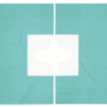 Foliodrape® Protect variálható, kétrétegű, ragasztós szélű, lyukas lepedő, több méretben