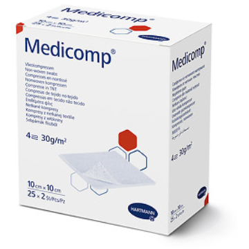 Medicomp® nem szőtt steril sebfedő (10x10 cm; 50 db)