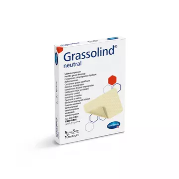 Grassolind® kenőcsös sebfedő (5x5 cm; 10 db)