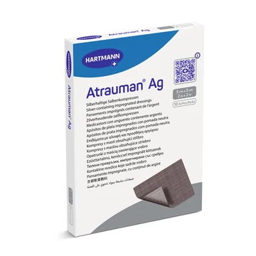 Atrauman® Ag ezüsttartalmú sebfedő (5x5 cm; 10 db)