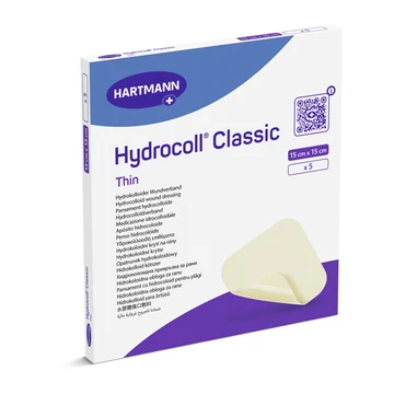 Hydrocoll® Classic Thin vékony hidrokolloid kötszer (15x15 cm; 5 db)