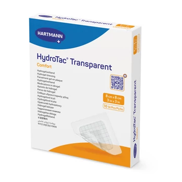 HydroTac® Transparent Comfort hidrogél kötszer öntapadó szegéllyel több méretben 