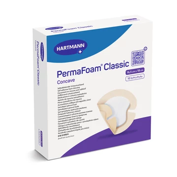 PermaFoam® Classic Concave habszivacs kötszer (16,5x18 cm; 10 db)