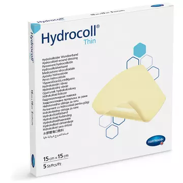 Hydrocoll® thin vékony hidrokolloid kötszer (15x15 cm; 5 db)