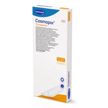 Cosmopor® Transparent steril filmkötszer sebpárnával (10x30 cm; 25 db)