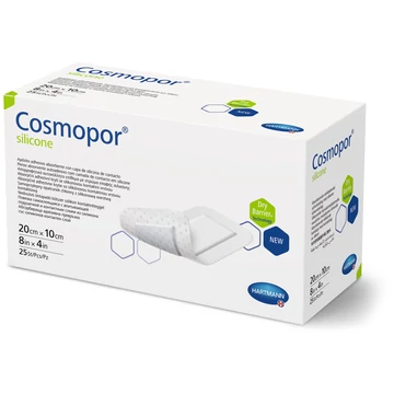 Cosmopor® silicone szigetkötszer (20x10 cm; 25 db)