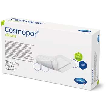 Cosmopor® silicone szigetkötszer (20x10 cm; 10 db)
