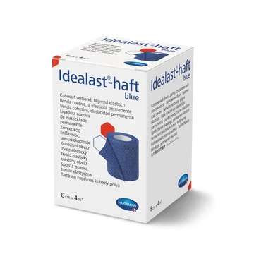 Idealast®-haft öntapadó kompressziós pólya kék (8cmx4m; 1 db)