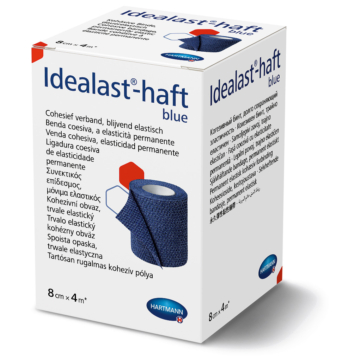 Idealast®-haft öntapadó kompressziós pólya kék (8cmx4m; 1 db)