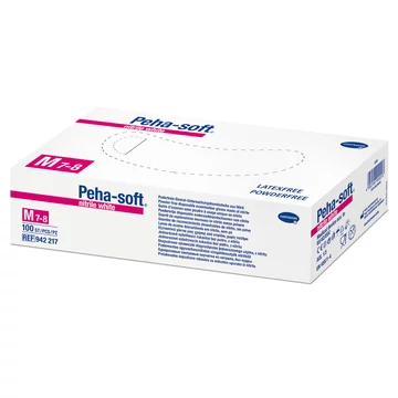 Peha-soft® nitrile white vizsgálókesztyű több méretben