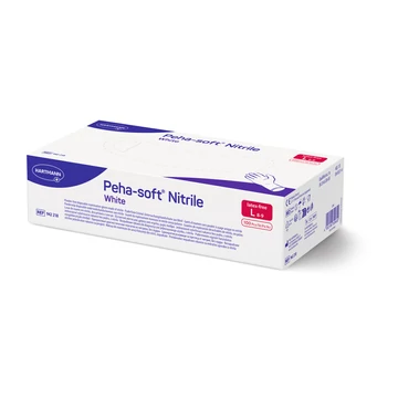 Peha-soft® nitrile white vizsgálókesztyű (L; 100 db)