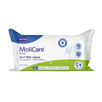 MoliCare® SKIN 3in1 nedves törlőkendő (30 db)