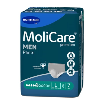 MoliCare® Premium Men Pants 5 csepp férfi inkontinencia alsónemű (L; 7 db)