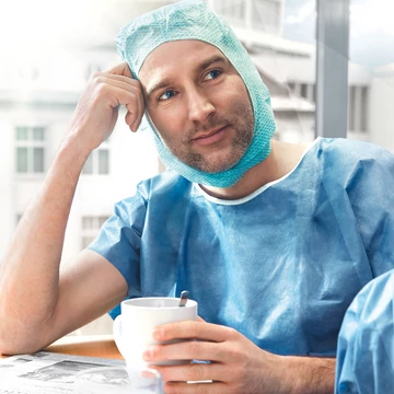 Foliodress® zsilipruha (kék), kerek nyakkivágással több méretben