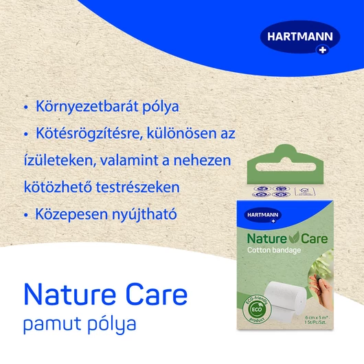 Nature Care pamut pólya 6cmx5m (1db)