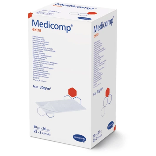 Medicomp® Extra steril 6 rétegű sebfedő (10 x 20 cm; 25 x 2 db)