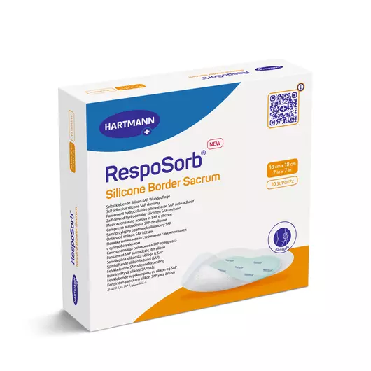 RespoSorb®  Silicone Border Sacrum (18x18 cm; 10 db)