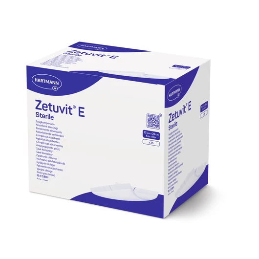Zetuvit® E nedvszívó sebpárna steril 15x20 cm (25 db)