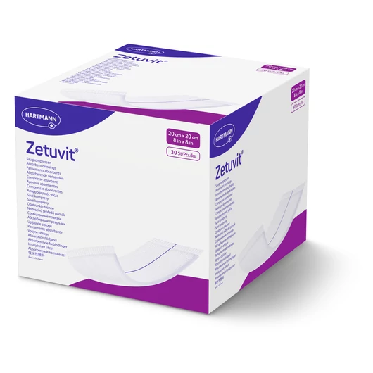 Zetuvit® nagy nedvszívó képességű nem steril sebpárna (20x20 cm; 30 db)