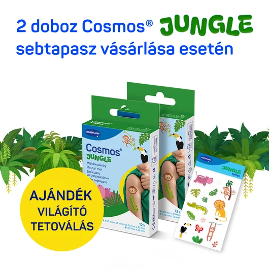 Cosmos® Jungle gyermek sebtapasz (12 db)