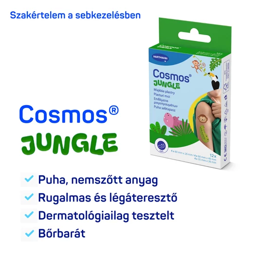 Cosmos® Jungle gyermek sebtapasz (12 db)