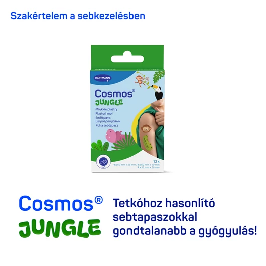 Cosmos® Jungle gyermek sebtapasz (12 db)