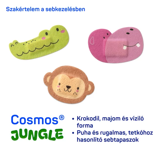 Cosmos® Jungle gyermek sebtapasz (12 db)