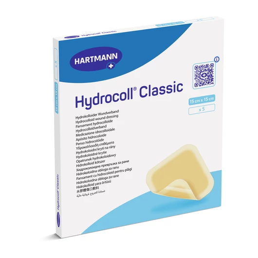 Hydrocoll® Classic hidrokolloid kötszer (15x15 cm; 5 db)