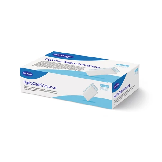 HydroClean® Advance szívó-öblítő hatású kötszer (10x17 cm; 10 db)