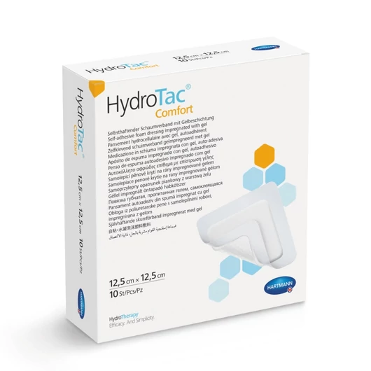 HydroTac® Comfort géllel impregnált habkötszer (12,5x12,5 cm; 10 db)