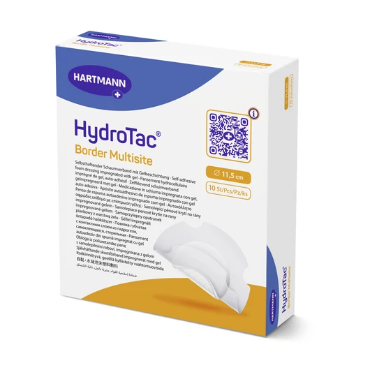 HydroTac® Border Multisite géllel impregnált habkötszer (11,5 cm kerek; 10 db)