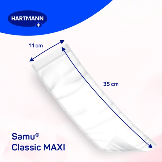 Samu® Classic Maxi nőgyógyászati betét (11x35 cm; 10 db)