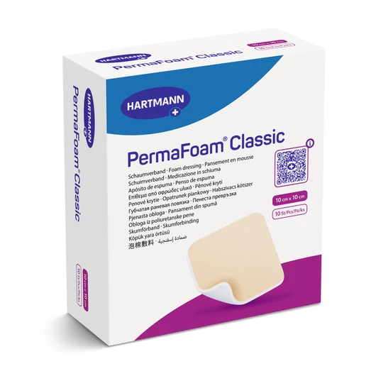 PermaFoam® Classic habszivacs kötszer (10x10 cm; 10 db)