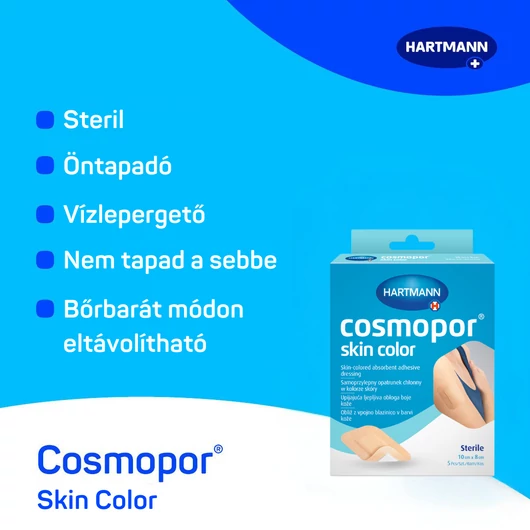 Cosmopor® skin color sebtapasz (10x8 cm; 5 db)