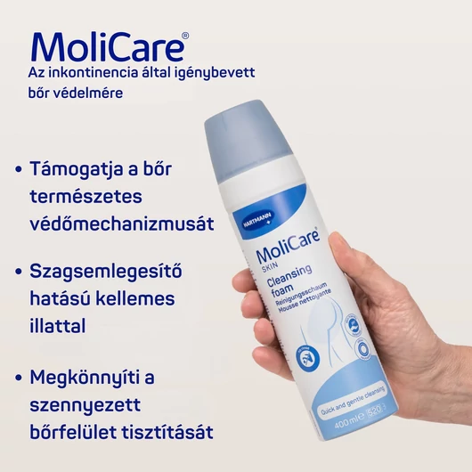 MoliCare® SKIN bőrtisztító hab (400ml; 1 db)