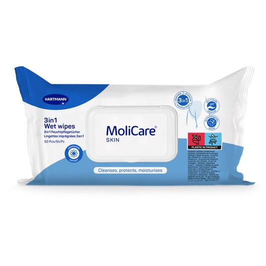 MoliCare Skin 3in1 nedves törlőkendő (50 db)