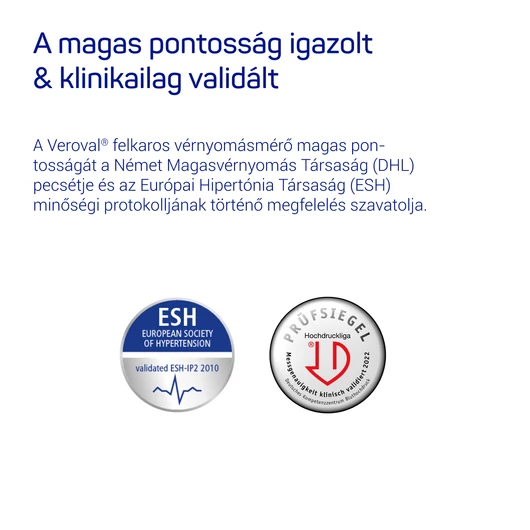 Veroval® felkari vérnyomásmérő (Univerzális; 1db)