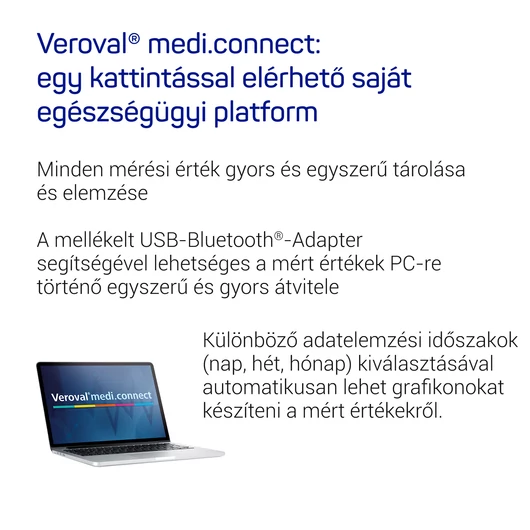 Veroval® felkari vérnyomásmérő (Univerzális; 1db)