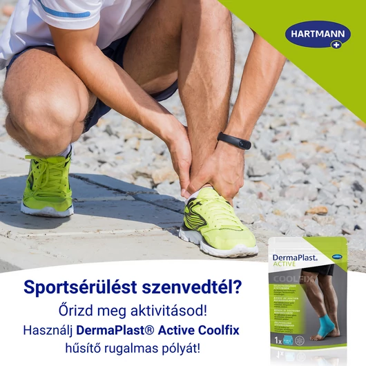 DermaPlast® ACTIVE COOLFIX hűsítő pólya (6 cm x 4 m; 1 db)