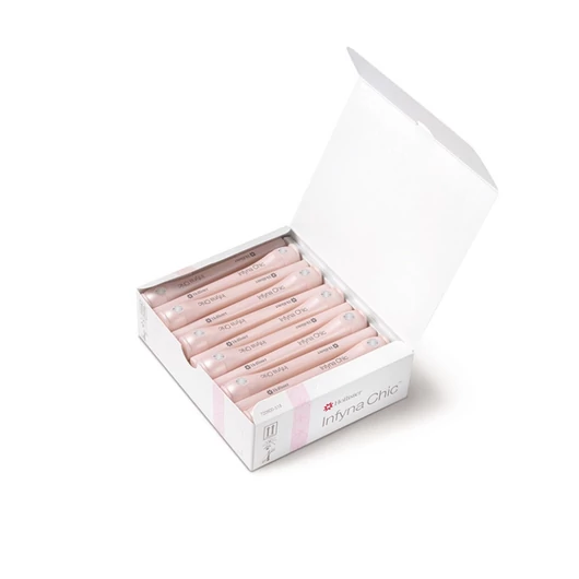 Hollister Infyna Chic 7008 Hidrofil ideiglenes katéter tárolótokban, Ch08, 2,6mm, 14cm, Nelaton (30db/doboz)