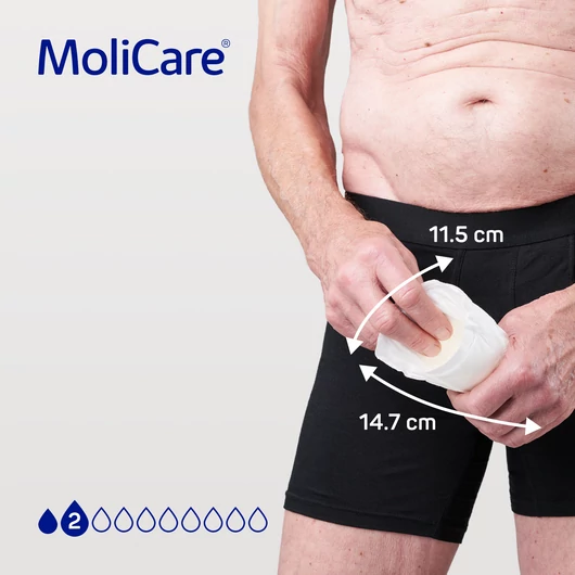 MoliCare® Premium MEN Pad férfi betét (2 csepp; 14 db)