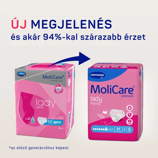 MoliCare® Premium lady pants 7 csepp inkontinencia alsónemű (M; 8 db)