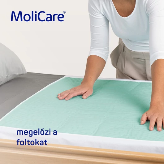 MoliCare® Premium Bed Mat Textil alátét szárnyas 7 csepp (75x85 cm, szárnyakkal; 1 db)