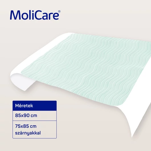 MoliCare® Premium Bed Mat Textil alátét szárnyas 7 csepp (75x85 cm, szárnyakkal; 1 db)